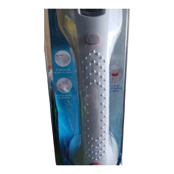 VIVERITY Safety Suction Bath Grab Bar With Safety Indicators White/Blue - Picture 4 of 6